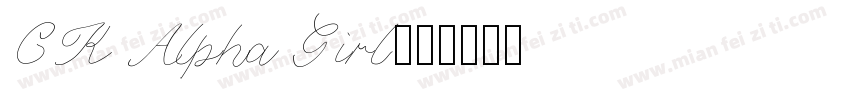 CK Alpha Girl字体转换